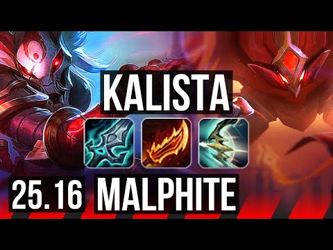KALISTA vs MALPHITE (TOP) | NA Master | 25.16