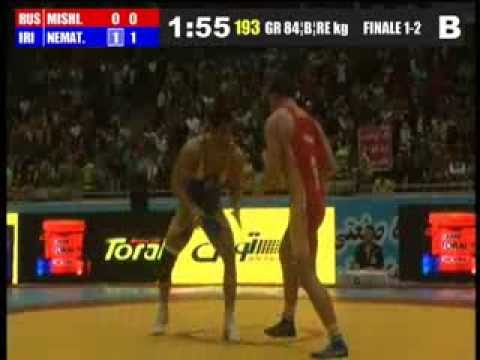 Finale GR 84 Kg (RUS) MISHIN Aleksey vs (IRI) NEMATPOUR Taleb Nariman