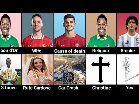 Diogo Jota vs André Silva vs Pelé vs Maradona — Rest in Peace Legends 😭