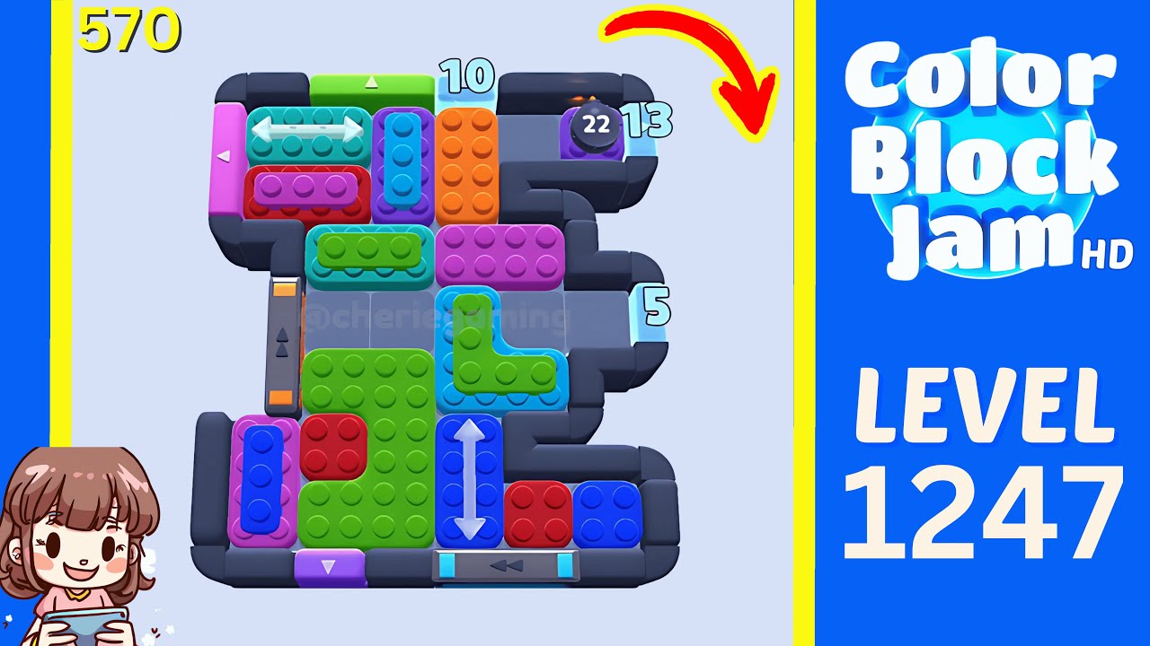 Level 1247 Guide - Color Block Jam Solution