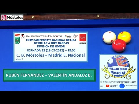 RUBÉN FERNÁNDEZ – VALENTIN ANDALUZ B., LIGA DIV. HONOR J12, 19/03/2022 16:00
