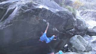 Video thumbnail de La planche, 7c+. Brione