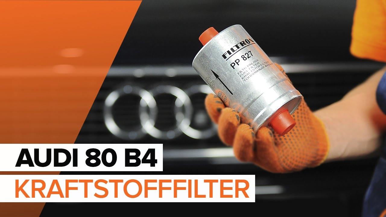 Anleitung: Audi 80 B4 Kraftstofffilter wechseln