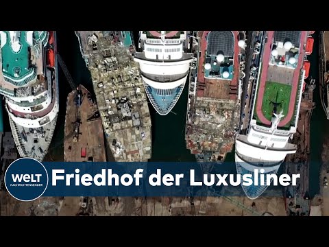 TOD DER TRAUMSCHIFFE: Insolvente Reedereien fangen an ihre Kreuzfahrtschiffe zu verschrotten