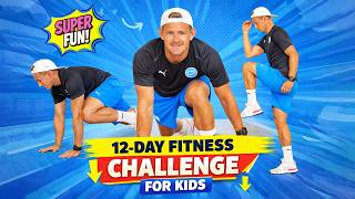 12 Day Fitness Challenge for Kids | Easy Daily Workouts (No Equipment)