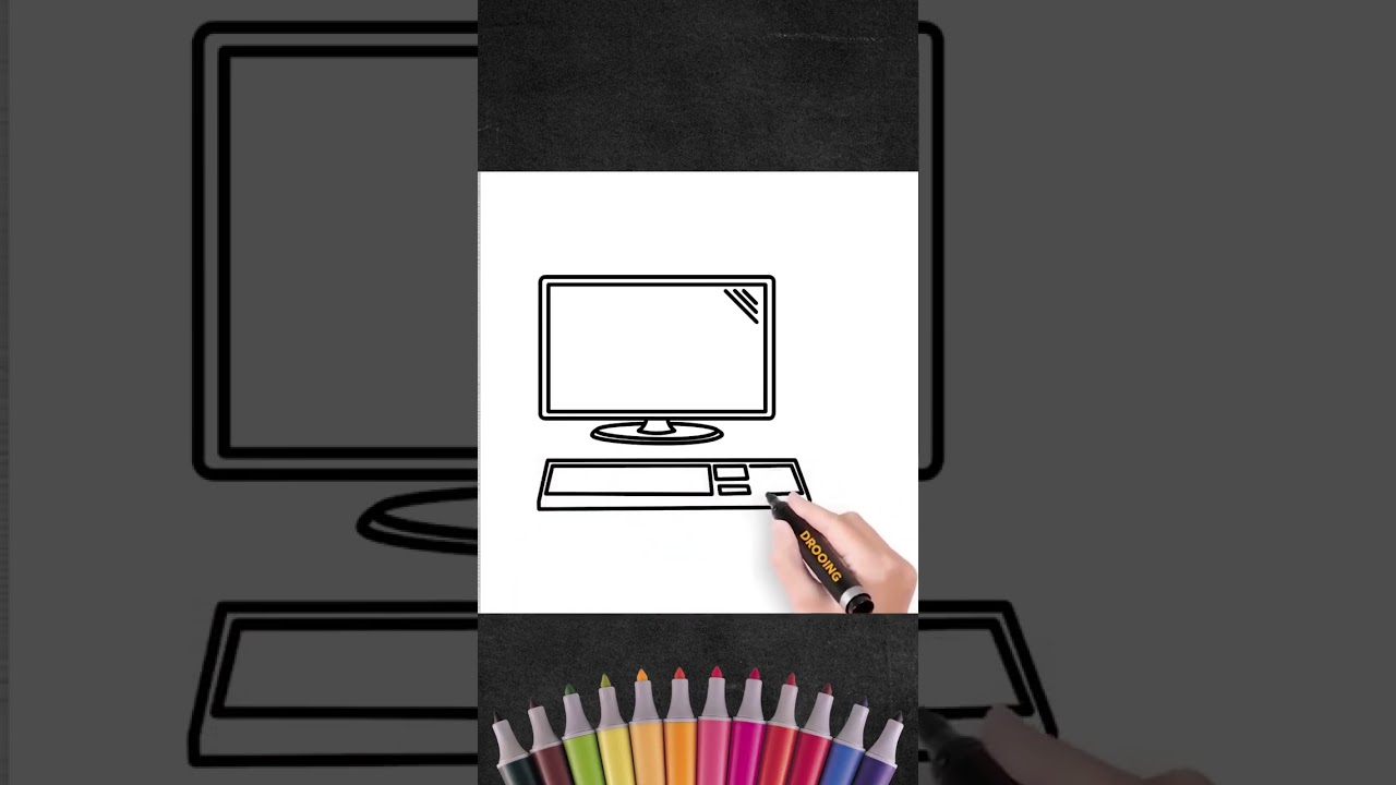 Computer Drawing for kids #drawingforkids #computerdrawing, #howtodraw #drooing
