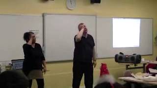 DEAFvibe Cafe Christmas Party - Colin and Conchita ' Do they know its Christmas Time?'