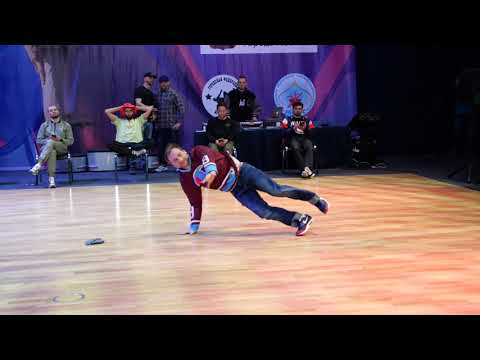 top8 bboy Bizon vs ValenТАЭТ - брейкданс чемпионат г.Москва