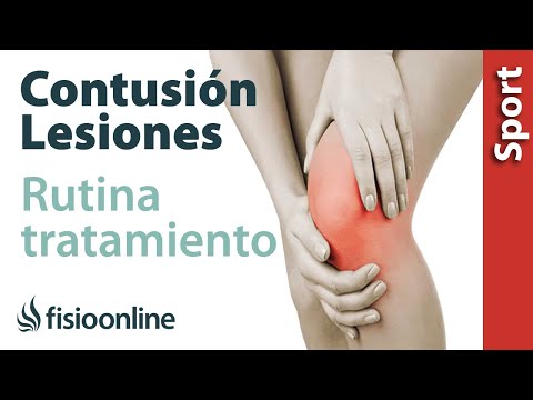 Rutina para el tratamiento de golpes, traumatismos y contusiones