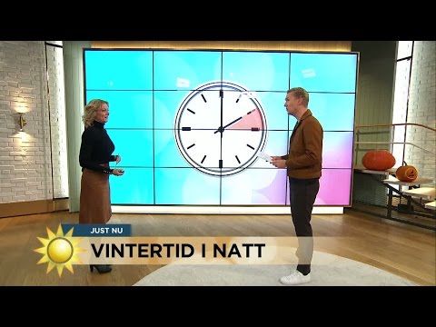 Glöm inte ställa tillbaka klockan! - Nyhetsmorgon (TV4)