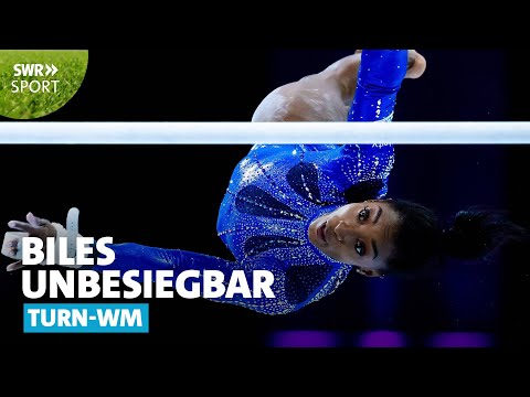 Simone Biles holt Gold im Mehrkampf und baut Mega-Rekord aus | SWR Sport