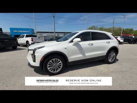 2024 Cadillac XT4 AWD 4dr Premium Luxury in White for sale at Ontario Motor Sales in Oshawa, ON
