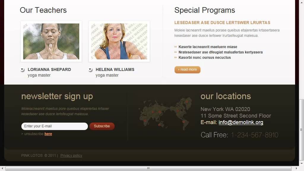 Yoga Website Template