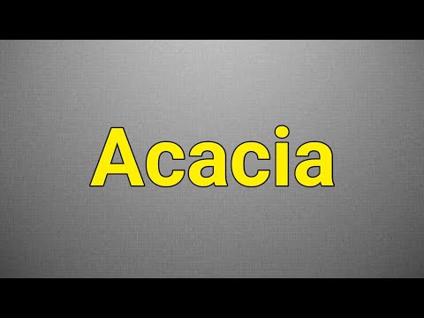 How to Pronounce Acacia like a PRO in English?
