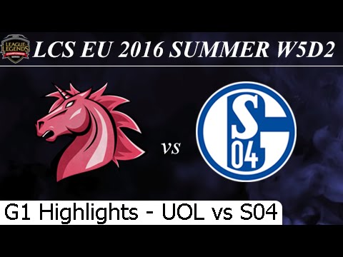 UOL vs S04 Game 1 Highlights 01/07/2016 - LCS EU Summer 2016 W5D2M7 Unicorns of Love vs Schalke 04