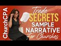 [Form 1023] Sample Narrative for Church 