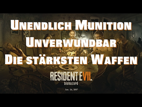 Resident Evil 7 Endgame Bonus Gegenstände - Unverwundbar, Unendlich Munition, Kreissäge, Albert 01-R