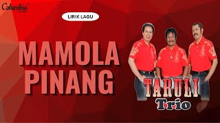 Download lagu Taruli Trio - Mamola Pinang (Vidoe Lirik) mp3