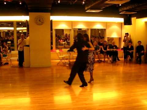  Milena Plebs  and  David Alejandro Palo  are  dancing  to  the  tango  "  Tierrita  "