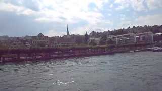 preview picture of video 'Boat Trip (Richterswil to Wädenswil, Lake Zurich, Switzerland)'