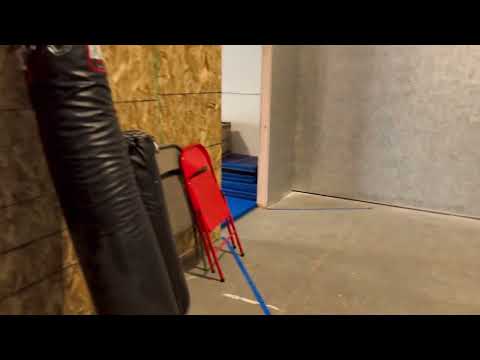 Today we finished painting the walls inside the shoot house—moving in furniture and installing doors