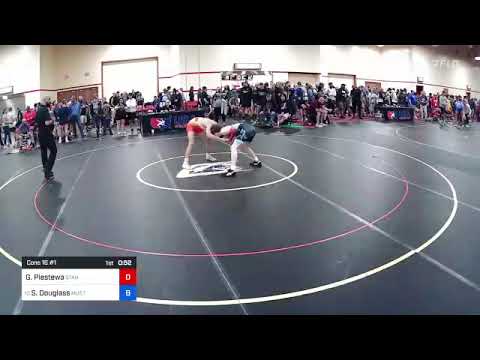 57 Kg Cons 16 #1 - George Piestewa, Stars And Stripes Wrestling Club Vs Sefton Douglass, Mustang W
