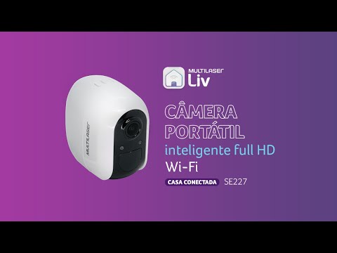 Camera Ip Smart Wi-fi Bateria SE227 Multilaser Liv