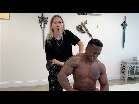 DUG OUT HUGE KNOTS IN THE PITS - Building Muscle under Chiropractic Care