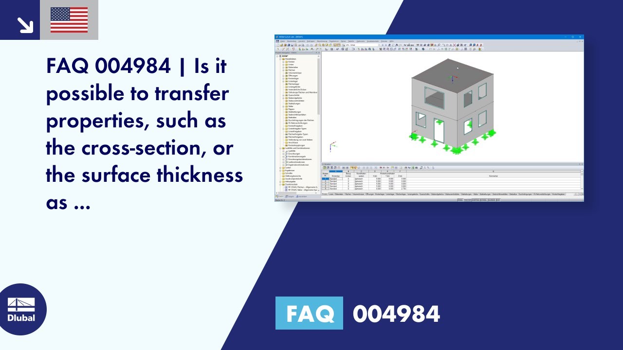 FAQ 004984 | Is it possible to transfer properties, such as the cross-section, or the surface thickness as ...