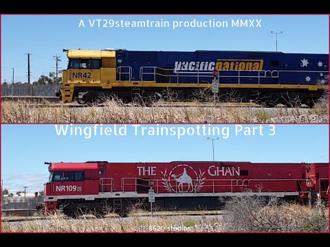 Dry Creek Trainspotting, Episode 3, Ghan and 4 NR class freight train!