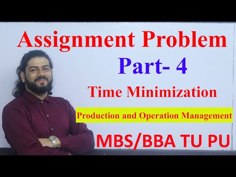 Assignment Problem  Part - 4 Profit Maximization Unbalanced MBS 2nd Sem  Production and Operation
