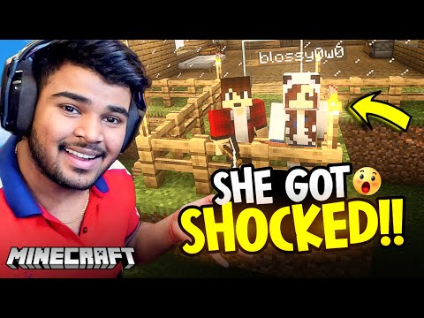 OMG! She gifted me a rare HORSE in MINECRAFT😍
