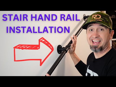 Wall Mounted Handrail Install for Beginners!