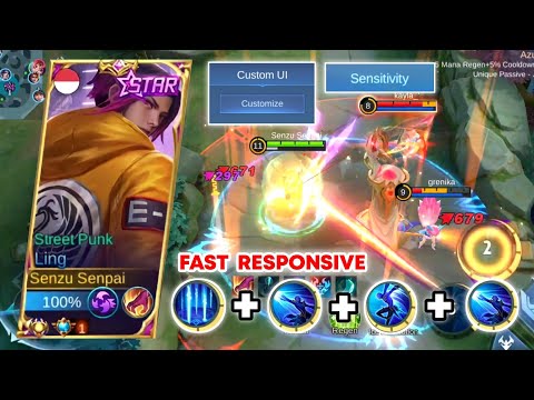 LING ALBERT STYLE COMBO FASTHAND | All Settings Custom UI & Sensitivity For Easier Using Ulti | MLBB