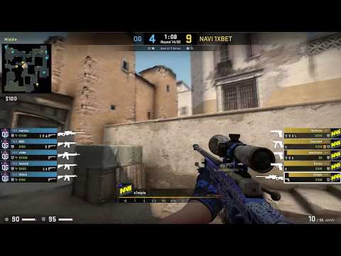 CS:GO POV Demo Na'Vi S1mple (28/17) vs OG (de_dust2)
