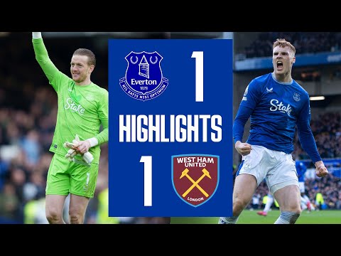 EVERTON 1-1 WEST HAM | Premier League highlights