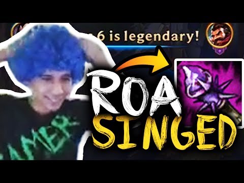 SirhcEz - ROA PENTAKILL SINGED HOW TO MAKE ENEMY SURRENDER AT 15 MINUTES
