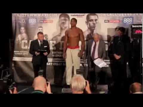 ANTHONY JOSHUA v EMANUELE LEO - OFFICIAL WEIGH IN FROM THE O2 / CARPE DIEM