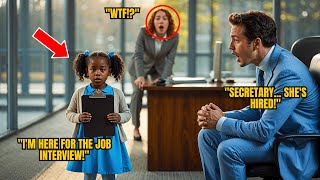 Black Little Girl Shows Up for a Job Interview… CEO Finds Out Her Mom’s in the HOSPITAL and Is SHOCK
