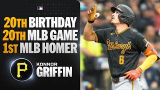 KONNOR GRIFFIN: 20th birthday ????, 20th MLB game ⚾️, 1st MLB homer! ???? | MLB Highlights