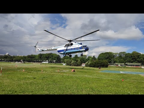 Петропавловская крепость посадка вертолета Ми 8ПС RA-25775