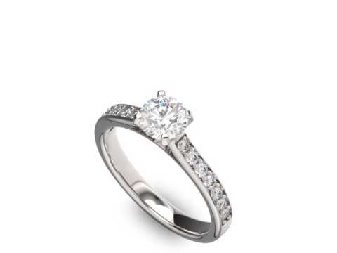 POLAD Diamond Engagement Ring - 1.20 ctw D45196-1
