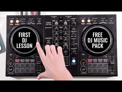 Beginner DJ Lesson - How To DJ On The DDJ-400 - Perform Your First Mix With Our FREE DJ Music Pack