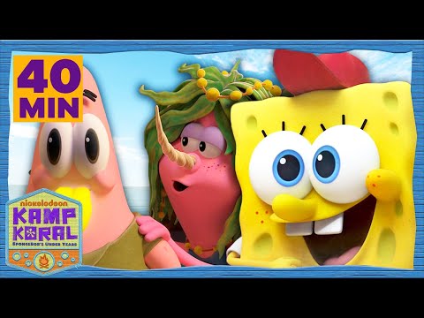 ¡La primera captura de medusas de Bob Esponja! | Kampamento Koral en Español
