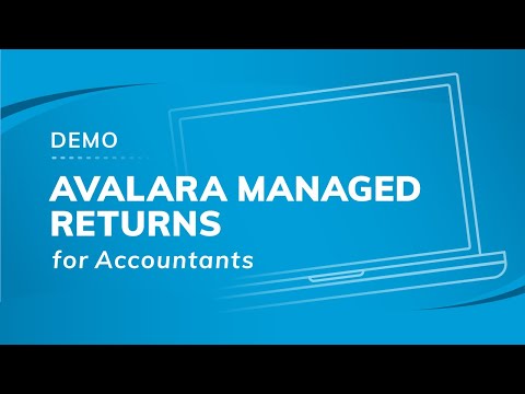 Avalara Managed Returns for Accountants Demo
