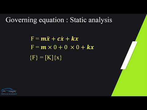 Governing Equation of Static Analysis