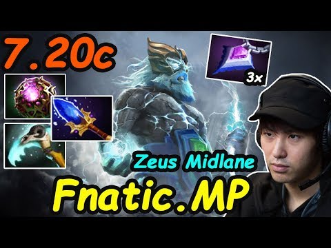 Fnatic.MP - [Zeus] Midlane IMBA THUNDER MAGIC DAMAGE 7.20c | Dota2 Rank