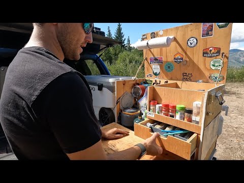 Camping Truck Bed Slide Tour | Ultimate Camp Kitchen & Gear Storage Setup