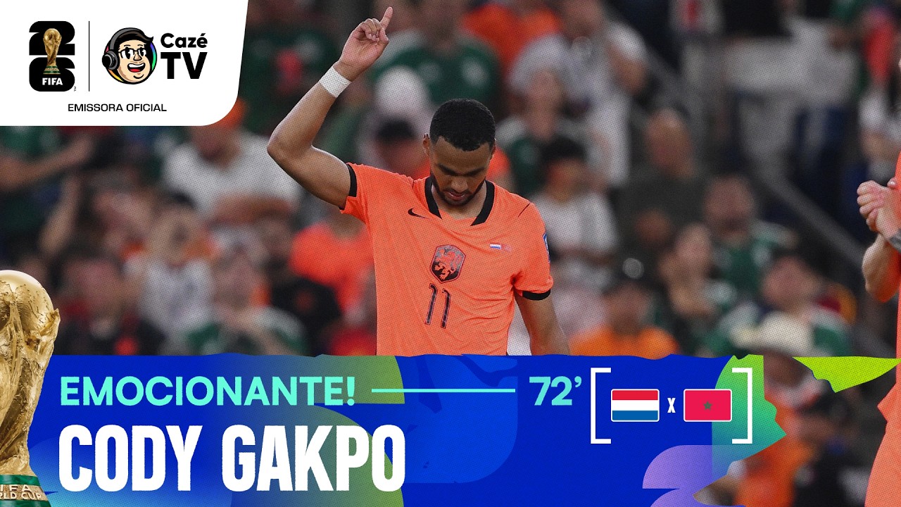 EMOCIONANTE! GAKPO ABRE O PLACAR PARA A HOLANDA CONTRA O MARROCOS APÓS DRAMA PESSOAL!