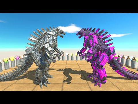 Great War Monster Mecha Godzilla 2021 Lava Vs Team Mecha Godzilla 2021 Death run ,Death Fall - ARBS